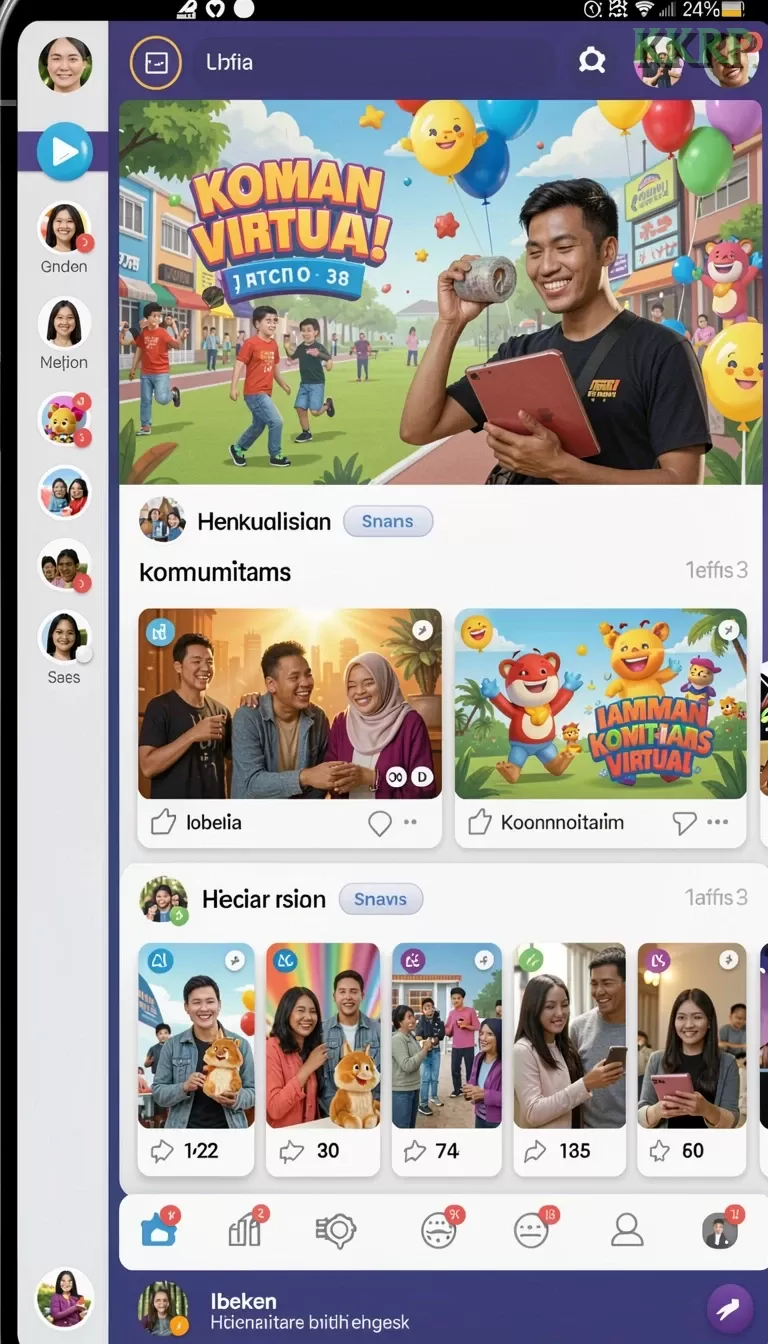 Cuplikan layar NONA88 — menu navigasi