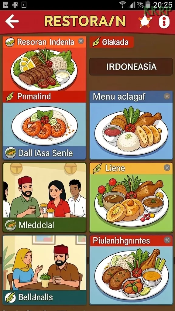Cuplikan layar 171SLOT — menu navigasi